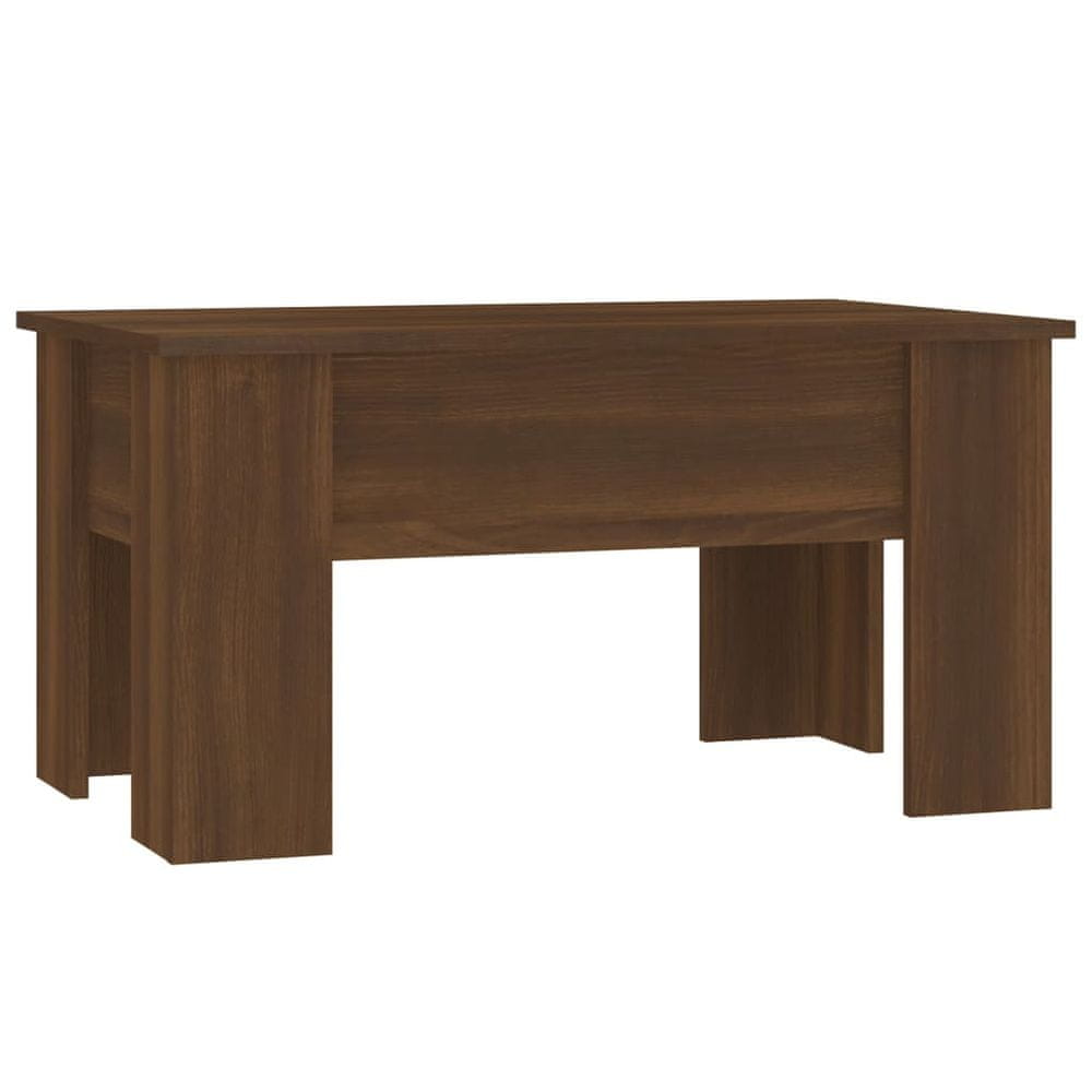 Vidaxl Konferenčný stolík hnedý dub 79x49x41 cm spracované drevo